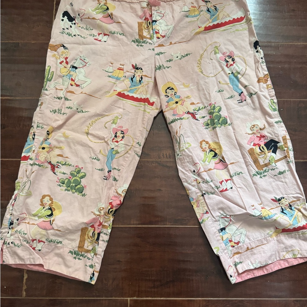Nick & Nora Pink Cowgirl Pajama Pants